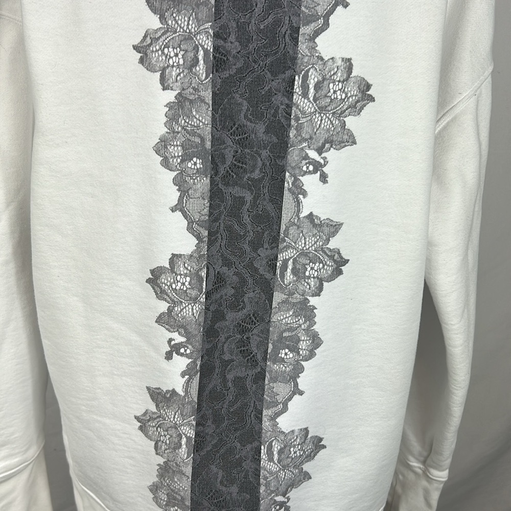 Athleta Rose Lace Tunic White Hoodie - Picture 6 of 11